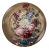 Hnědý jídelní talíř Flower Sun - Ø 26*2 cm Barva: hnědá, multiMateriál: porcelánHmotnost: 0,888 kg