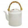 Bílá porcelánová konvice na čaj Nia - Ø 13*23 cm / 1500 ml
