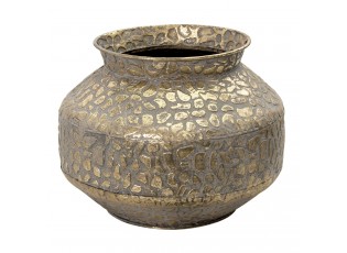 Zlatá antik dekorační váza Gemma - Ø 28*20 cm