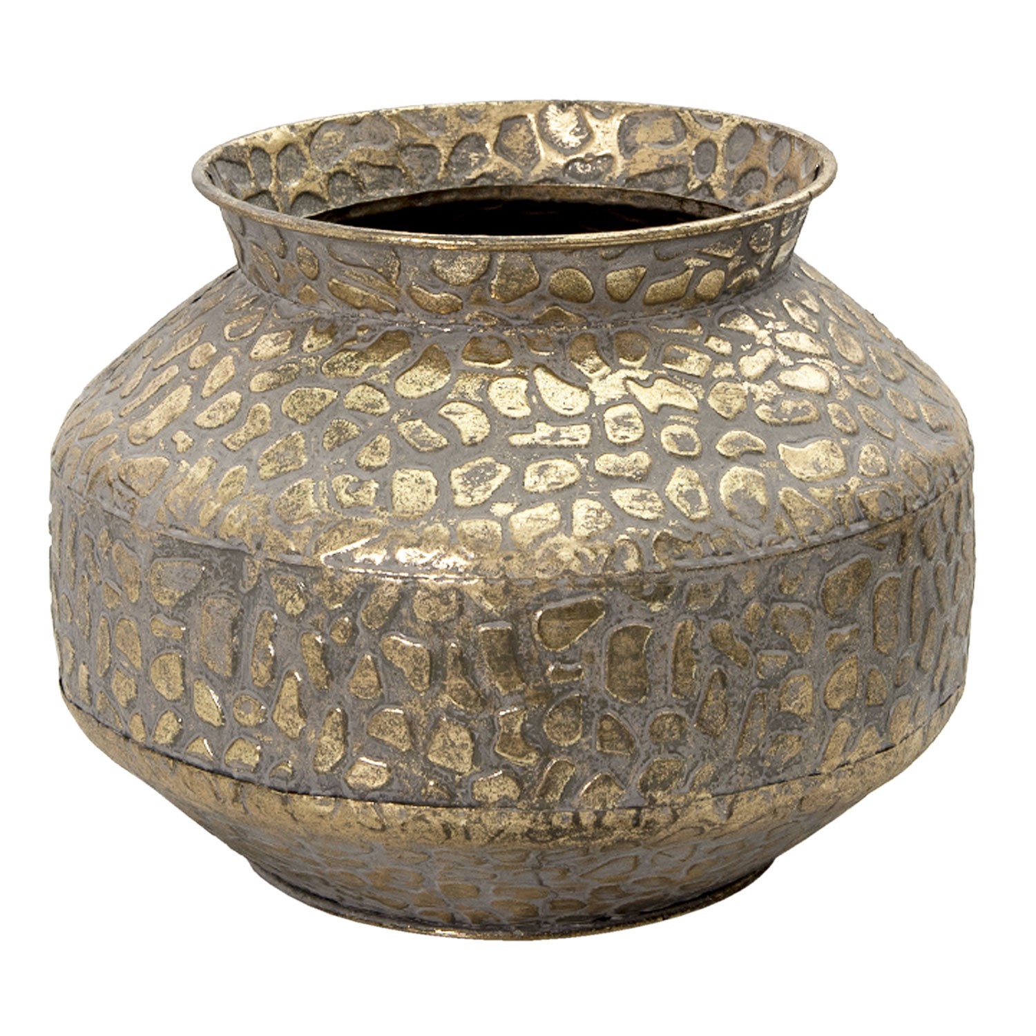 Zlatá antik dekorační váza Gemma - Ø 28*20 cm Clayre & Eef