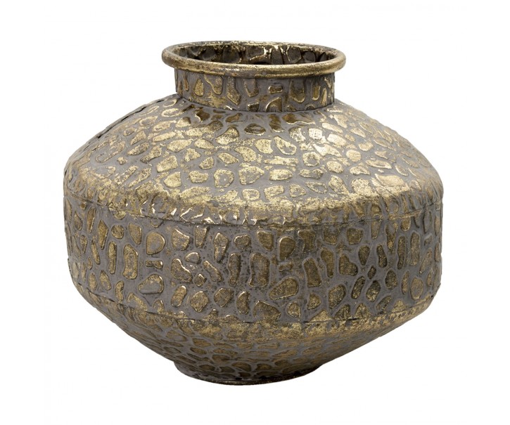 Zlatá antik dekorační váza Gemma - Ø 27*21 cm