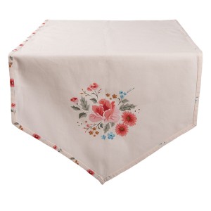Bavlněný běhoun s květy Little Rose Collection - 50*160 cm