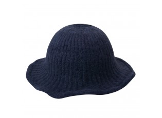 Tmavě modrý zimní klobouk 