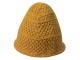 Žlutá pletená zimní čepice- 20 cm