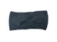 Černá čelenka s pleteným vzorem - 21*10 cm