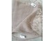 Taupe bavlněný pléd / přehoz s třásňovitým lemem Amiens - 130*170 cm