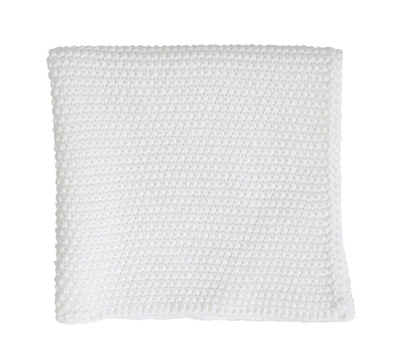 Krémová bavlněná mycí utěrka Pearlknit - 25*25 cm
