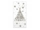 Krémovo -šedé papírové ubrousky Christmas tree - 40*40 cm (15ks)