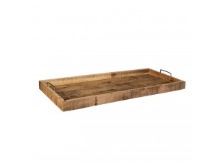 Dřevěný servírovací podnos - 80*36*8 cm