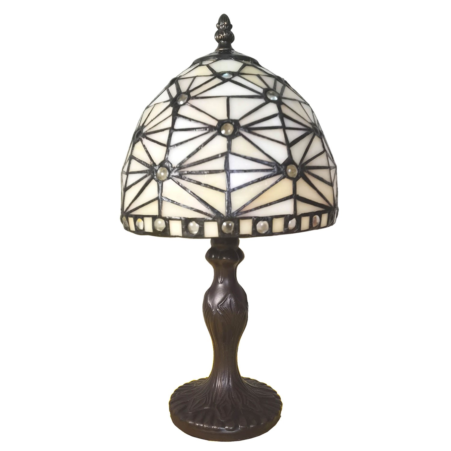 Stolní Tiffany lampa Elinore -Ø 18*33 cm 