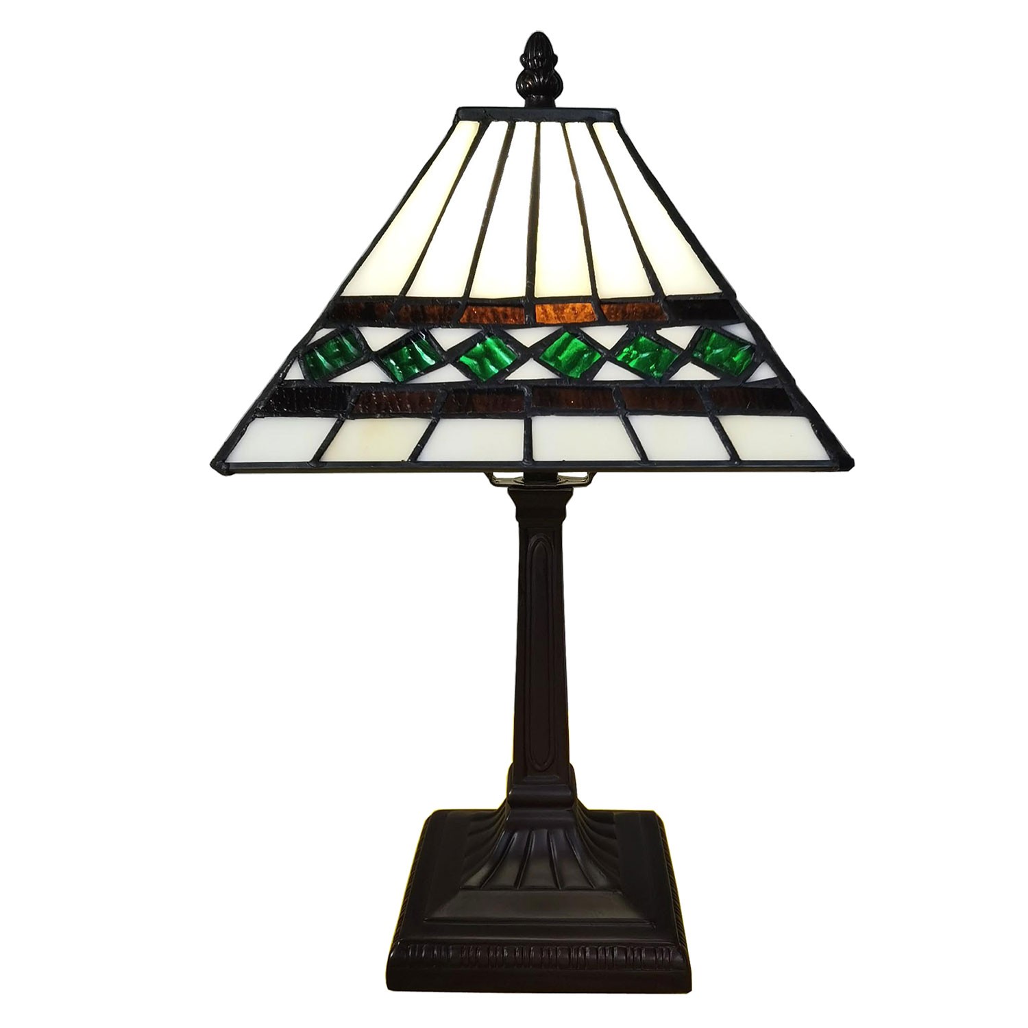 Stolní Tiffany lampa Yolande - 20*20*34 cm Clayre & Eef
