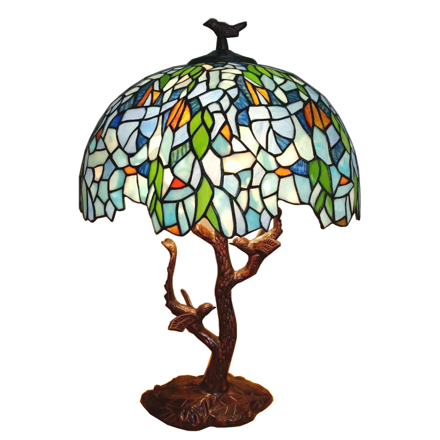 Stolní Tiffany lampa Caresse - Ø 42*49 cm Clayre & Eef