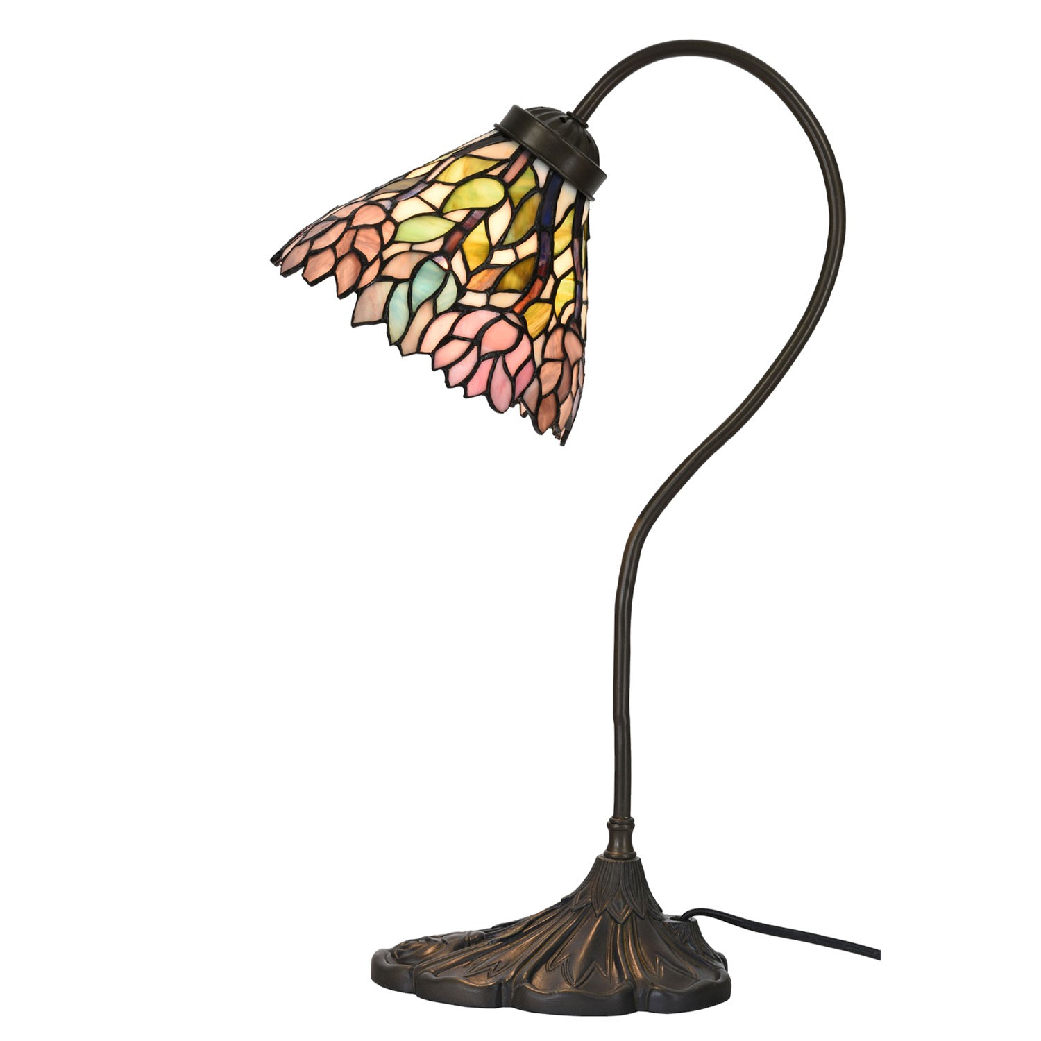 Stolní Tiffany lampa Bernette -  Ø 20*51 cm  Clayre & Eef