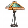 Stolní Tiffany lampa Ambra - 61*61*73 cm E27/max 2*60W Barva: vícebarevnáMateriál: Opálové sklo / polyresinHmotnost: 3,333 kg