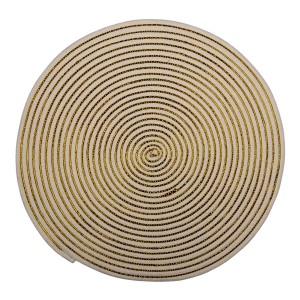 Kulaté pruhované prostírání z juty - Ø 51*1 cm