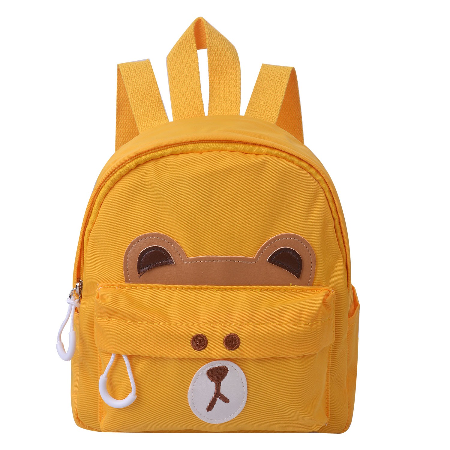 Žlutý dětský batoh s medvídkem - 21*9*23 cm Clayre & Eef