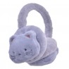 Šedé klapky na uši s  kočičkou- 13 cm Barva: šedáMateriál: 100% polyesterHmotnost: 0,111 kg