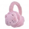Růžové klapky na uši s kočičkou - 13 cm Barva: růžováMateriál: 100% polyesterHmotnost: 0,111 kg