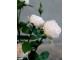 Dekorace umělá růžová růže v květináči Old - 44 cm