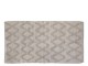 Béžový bavlněný koberec se vzorem Mig - 75*150 cm