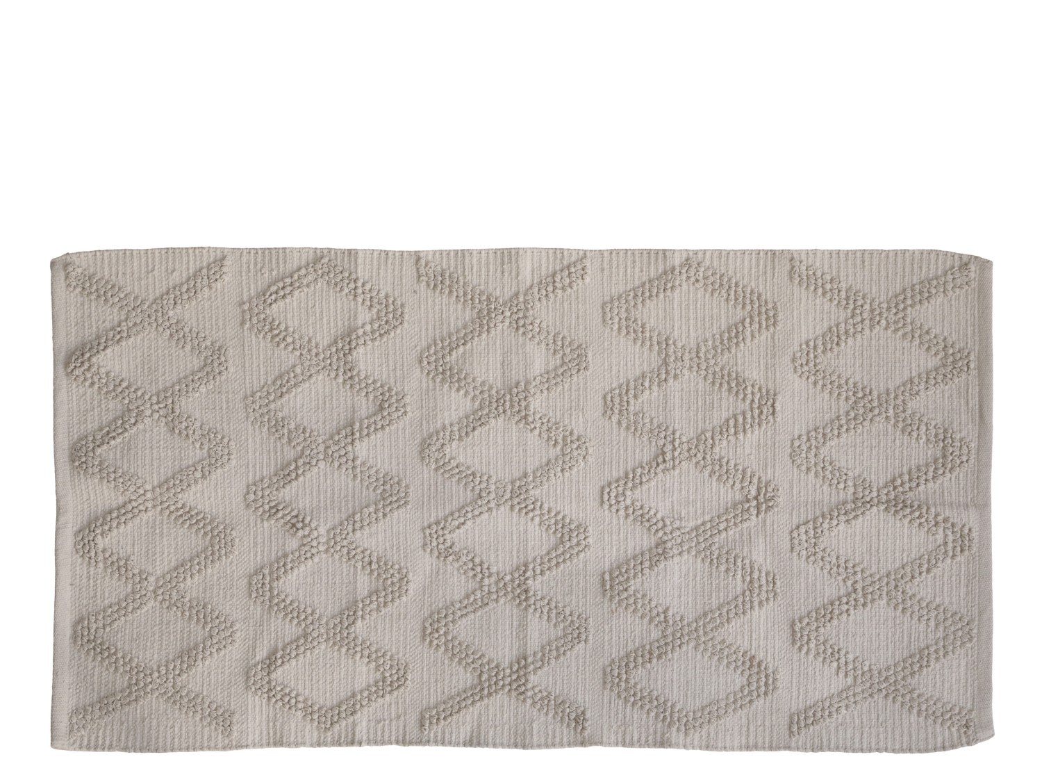 Béžový bavlněný koberec se vzorem  Mig - 75*150 cm Chic Antique