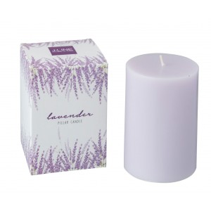 Vonná svíčka v dárkové krabičce Lavender - Ø 7*10 /40h 