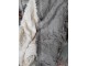 Slabounký mocca bavlněný pléd s třásňovitým vzorem Datty - 135*152 cm