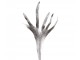Dekorační stříbrná květina se třpytkami Horns  - 26*90cm