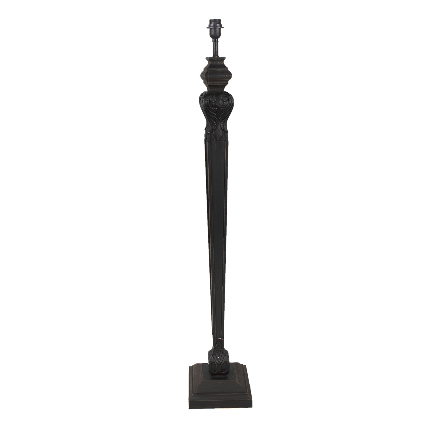 Černá dřevěná noha k lampě France - Ø 23*134 cm  Clayre & Eef