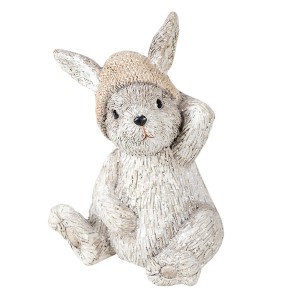 Dekorace králík s čepicí - 11*9*13 cm