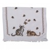 Kuchyňský froté ručník s kočkou a motýlem 40*66 cm Barva: vícebarevnáMateriál: 100% bavlna