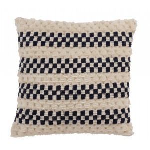 Kémovo - modrý polštář s kostkou Checkers - 45*45cm