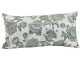 Krémovo - zelený polštář s květy Imbali - 45*45cm