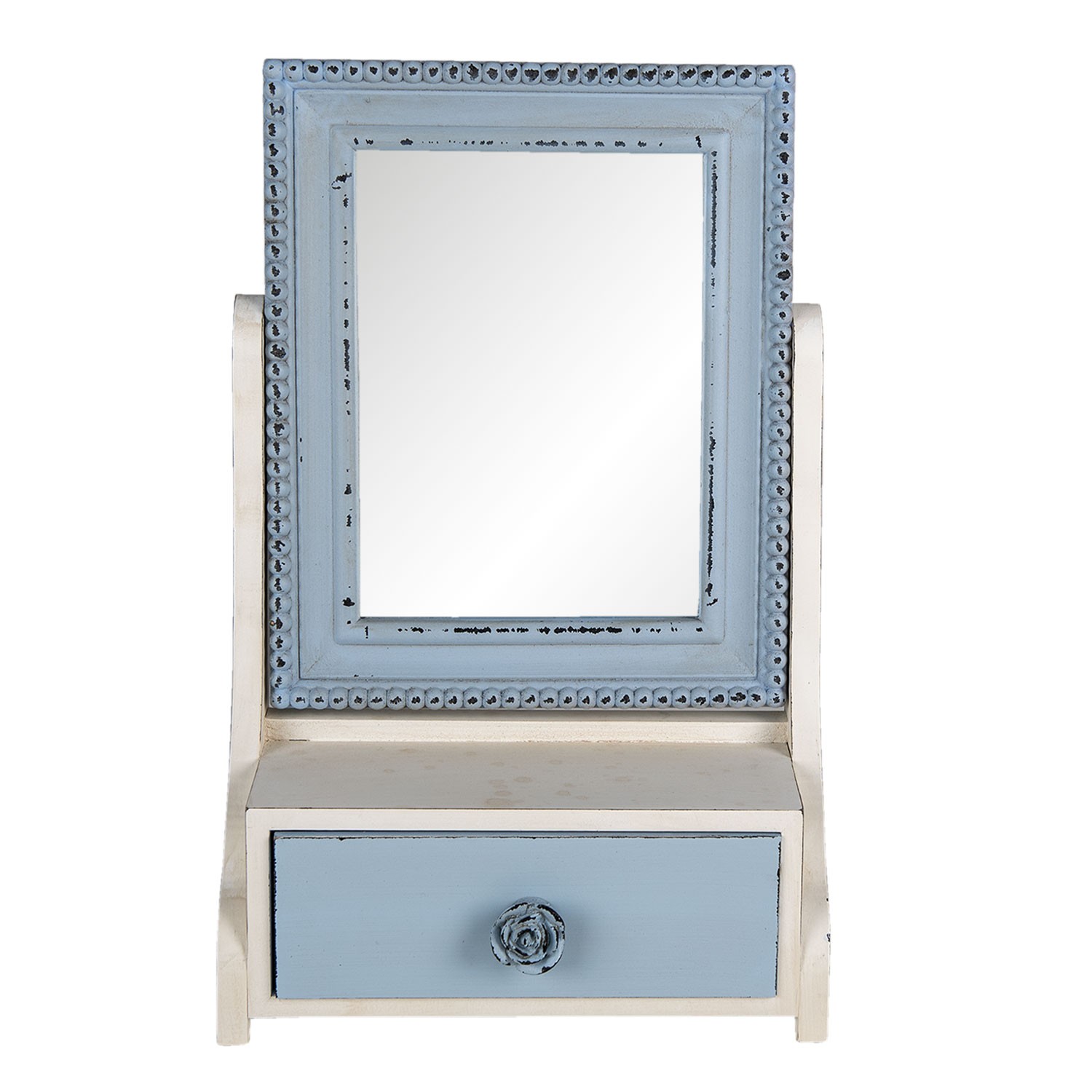 Stolní kosmetické zrcadlo se šuplíčkem Jessi - 25*14*38 cm 62S242