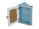 Modro-bílá skříňka na klíče s fotorámečkem - 21*7*31 cm