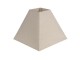 Béžové hranaté stínidlo na lampu Randa - 30*30*22 cm Clayre & Eef