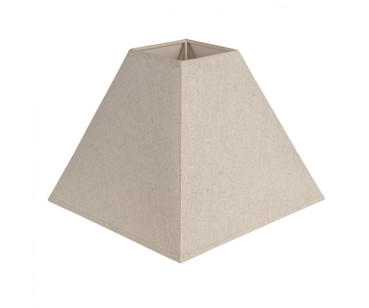 Béžové hranaté stínidlo na lampu Randa - 30*30*22 cm Clayre & Eef