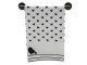 Hnědý nástěnný kovový věšák na ručníky s patinou Neve - 36*8*5 cm
