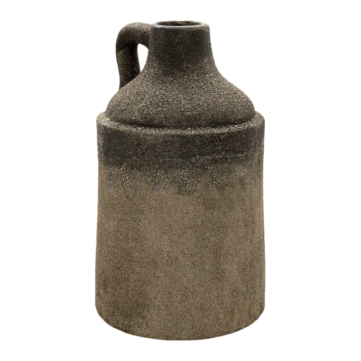 Šedý keramický dekorační džbán s uchem a patinou Tatum - Ø  19*33 cm Clayre & Eef