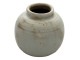 Keramická šedá antik váza s patinou Orabel - Ø 8*8 cm