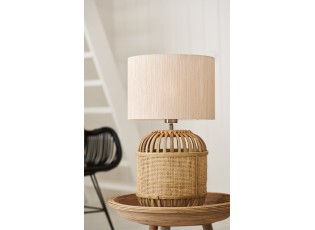 Přírodní bambusová základna k lampě Alifia s výpletem - Ø 25*30cm / E27