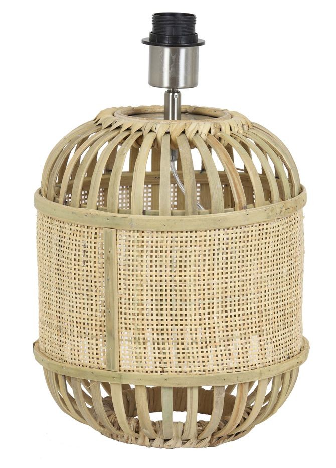Přírodní bambusová základna k lampě Alifia s výpletem - Ø 25*30cm / E27