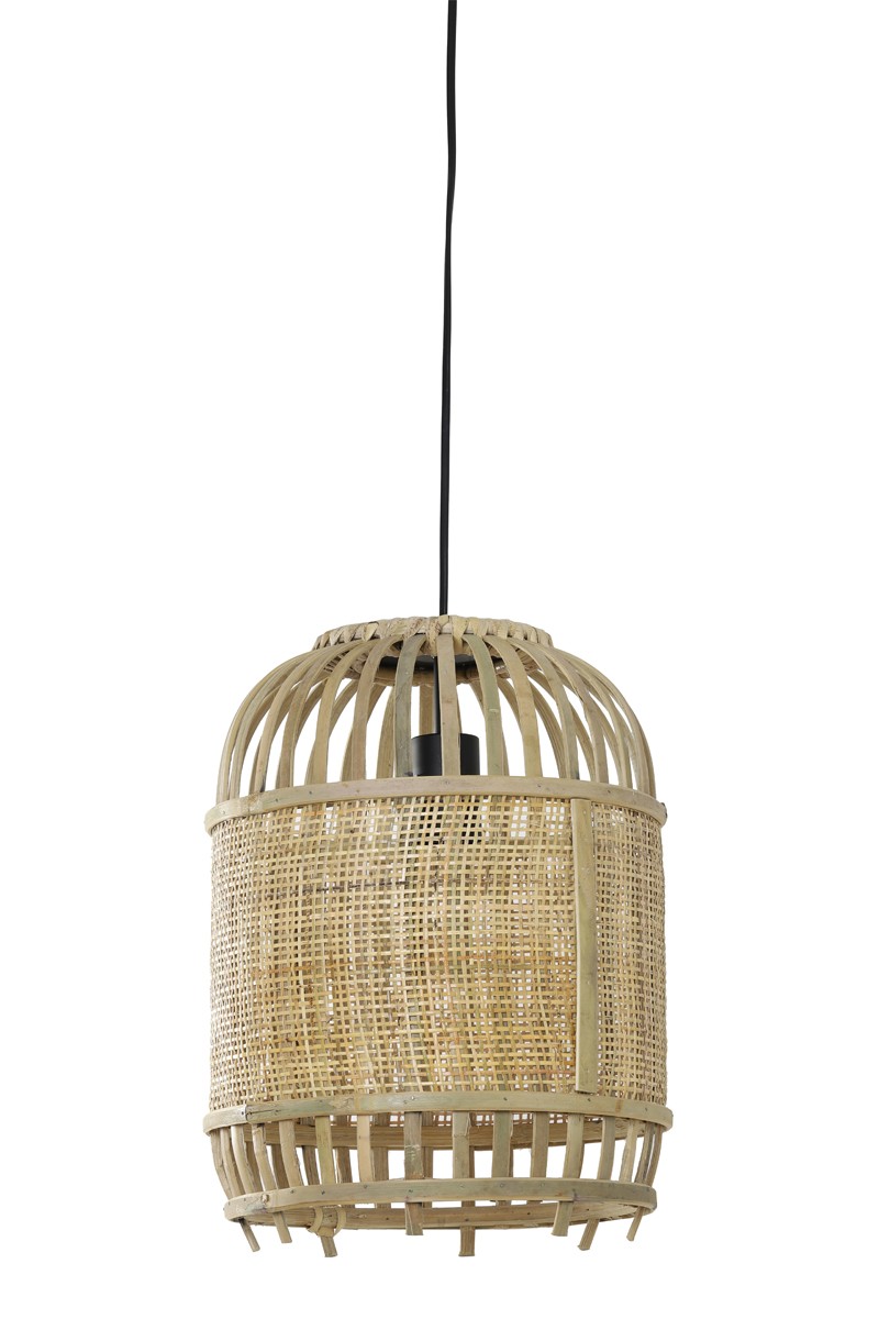 Přírodní bambusové světlo Alifia s výpletem - Ø 28*38cm / E27