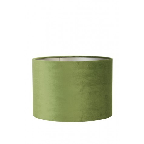 Zelené sametové stínidlo na lampu Velours - Ø 18* 15cm/ E27