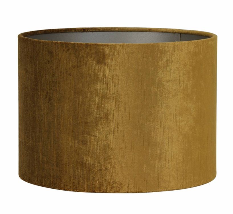 Zlaté sametové stínidlo na lampu Gemstone - Ø 40* 30cm/ E27 Light & Living