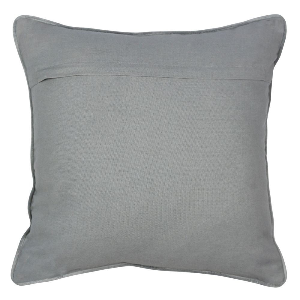 Šedý sametový polštář se zlatými jeleny - 45*45*16cm