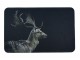 Černá podlahová rohožka s jelenem Deer - 75*50*1cm