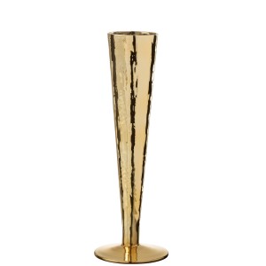 Zlatá sklenička na šampaňské Glass golden - Ø 7*23 cm