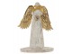 Dřevěný anděl  se zlatými křídly - 18*31*2cm