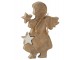 Dřevěný anděl s vyndavací hvězdou - 15*2,5*23cm